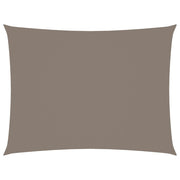 Zonnezeil rechthoek 5x6 m taupe oxford stof