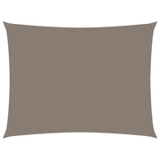 Zonnescherm rechthoekig 6x7 m taupe oxford stof