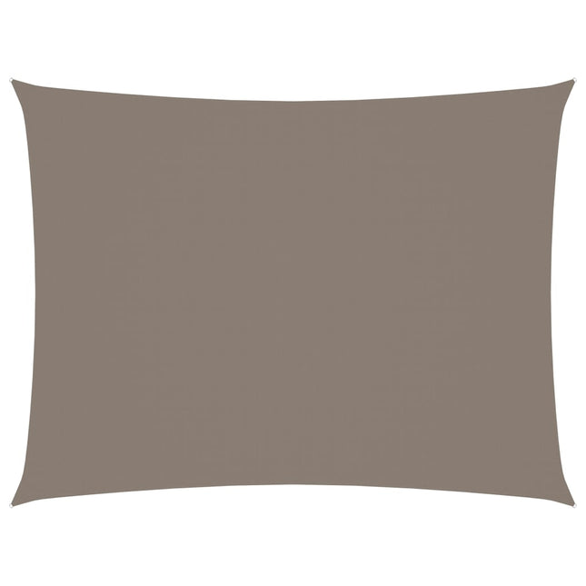 Zonnescherm Rechthoekig 6X7 M Oxford Stof Taupe Taupe 6 x 7 m