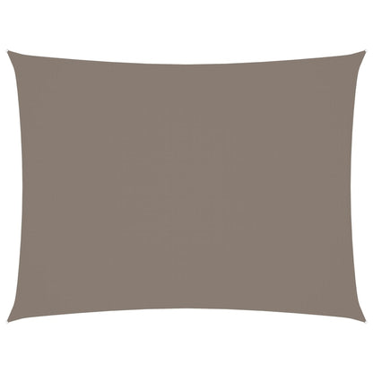 Zonnescherm Rechthoekig Oxford Stof Taupe 6 x 8 m