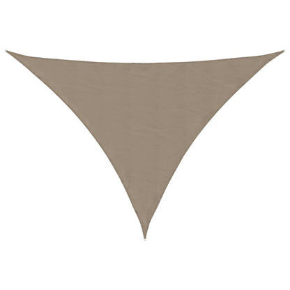 Zonnescherm driehoekig 3,5x3,5x4,9 m oxford stof taupe