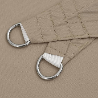 Zonnescherm driehoekig 3,5x3,5x4,9 m oxford stof taupe