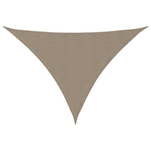 Zonnescherm driehoekig 4x5x5 m oxford stof taupe