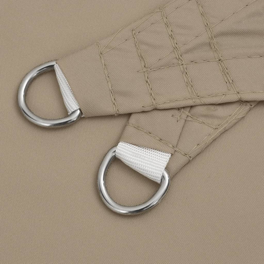 Zonnescherm driehoekig 4x5x5 m oxford stof taupe