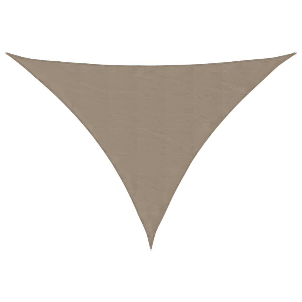 Zonnescherm Driehoekig Oxford Stof 5 x 7 x 7 m Taupe