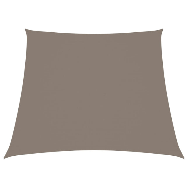 Zonnescherm Trapezium Oxford Stof 3/4 x 3 m Taupe