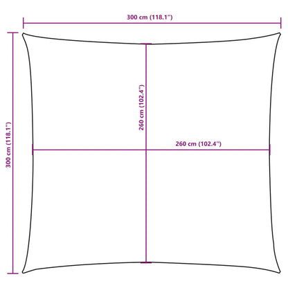 Zonnescherm Vierkant Oxford Stof Donkergroen 3 x 3 m