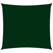 Zonnescherm vierkant 5x5 m oxford stof donkergroen