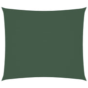 Rectangular Sun Shade Sail 2x2.5 m Oxford Fabric Dark Green 2 x 2.5 m