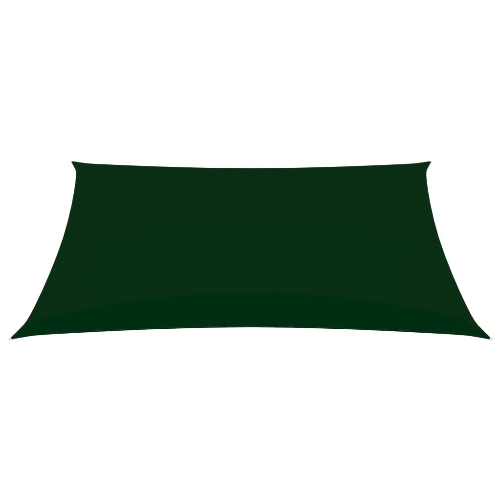 Zonnescherm rechthoekig 2x4,5 m oxford stof donkergroen 2 x 4.5 m
