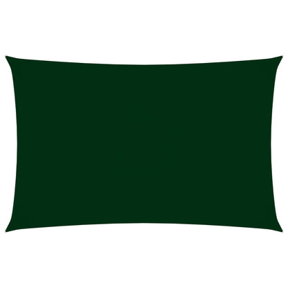 Zonnescherm rechthoekig 2x5 m oxford stof donkergroen 2 x 5 m