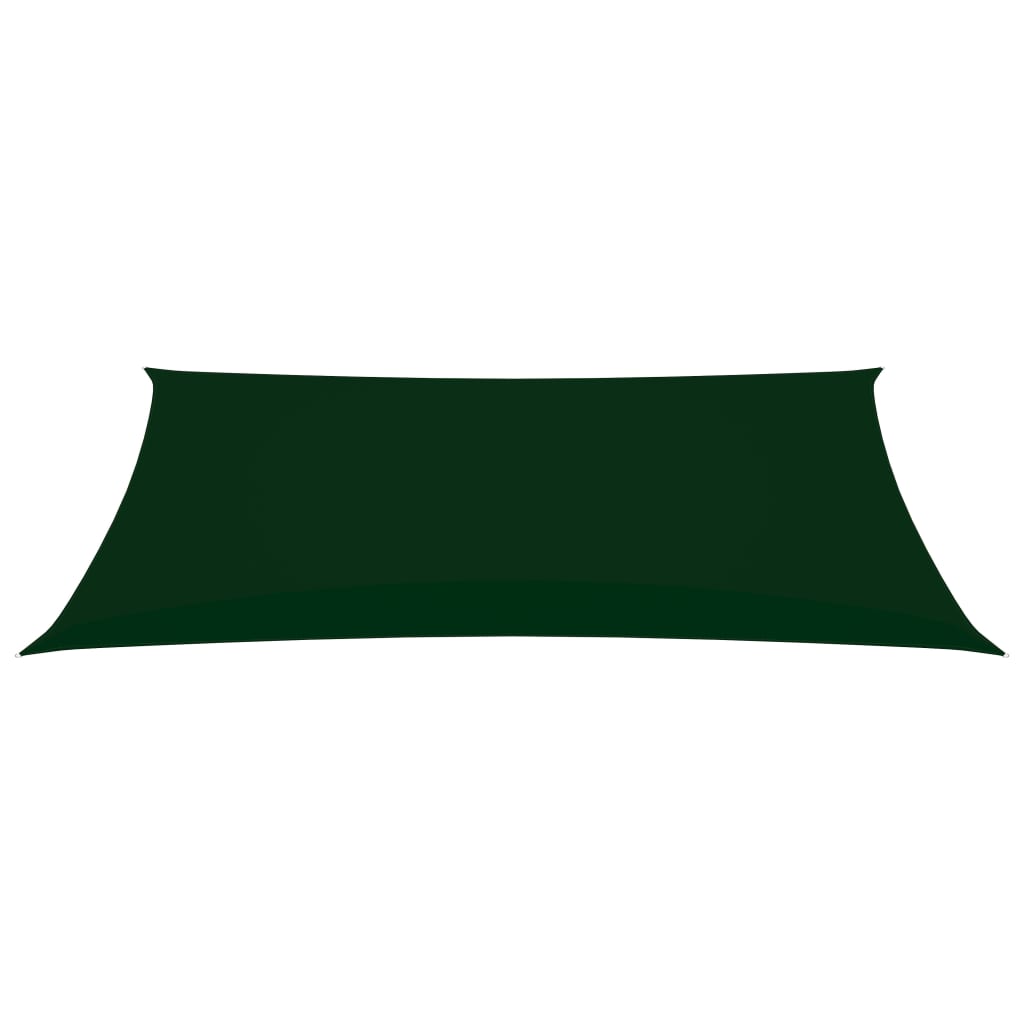 Zonnescherm rechthoekig 2x5 m oxford stof donkergroen 2 x 5 m