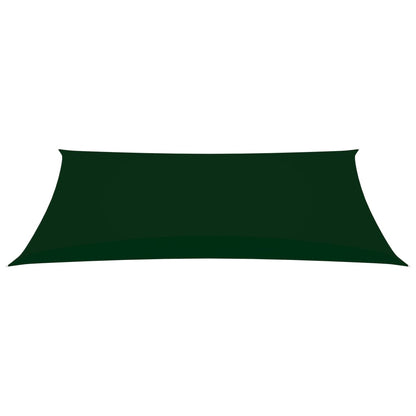 Zonnescherm rechthoekig 2x5 m oxford stof donkergroen 2 x 5 m