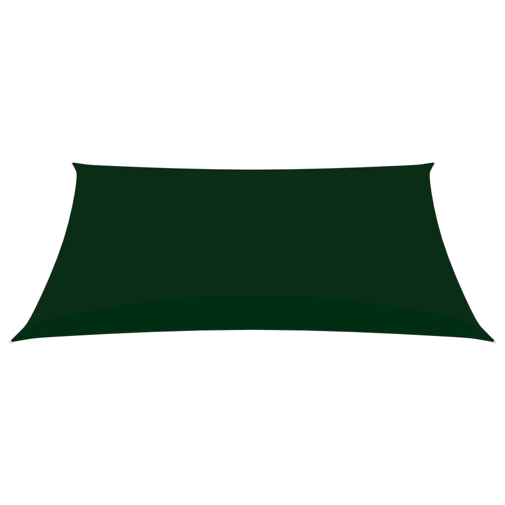 Zonnescherm rechthoekig 2,5x4 m oxford stof donkergroen 2.5 x 4 m