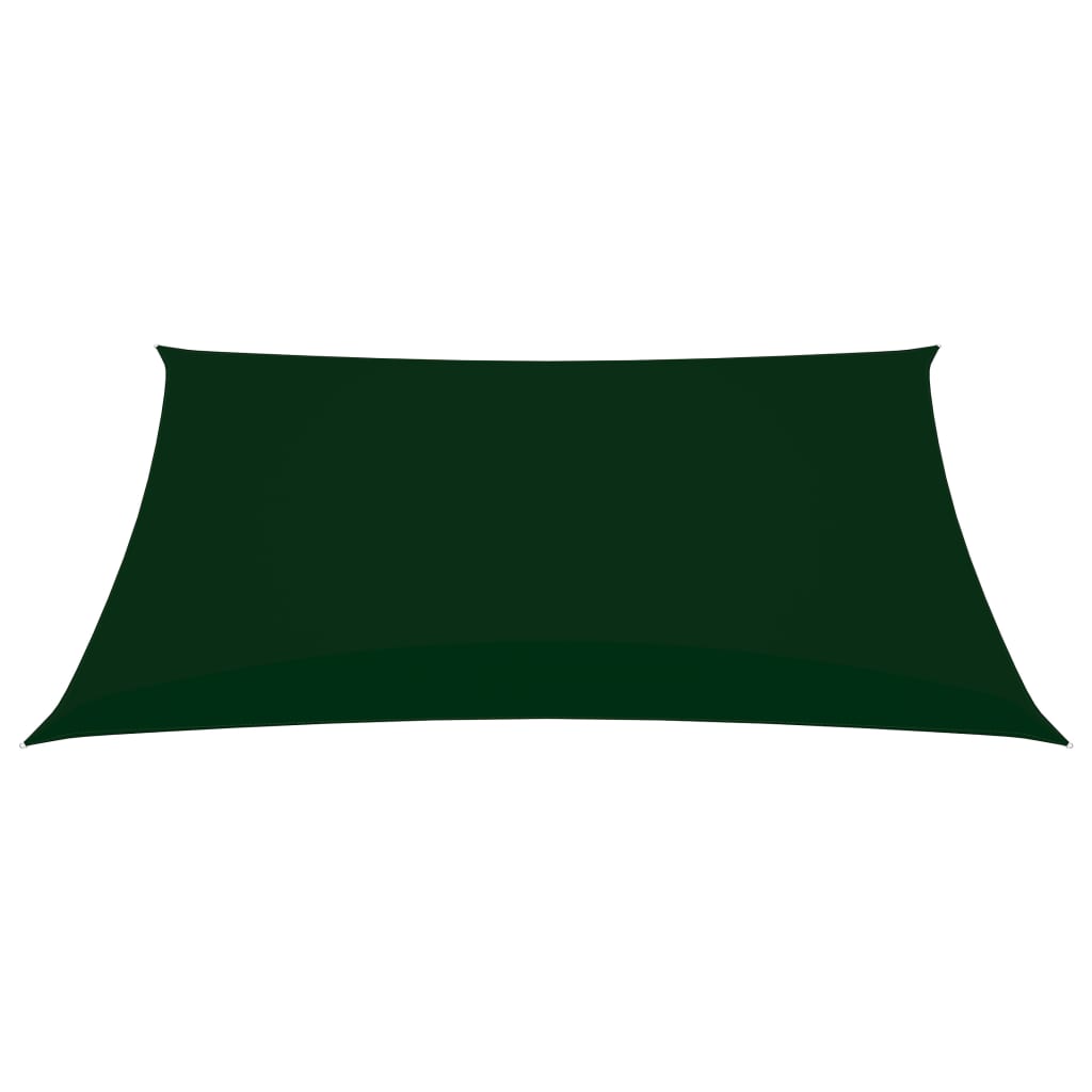Zonnescherm rechthoekig 3x5 m oxford stof donkergroen 3 x 5 m