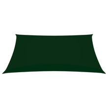 Zonnescherm rechthoekig 3x5 m oxford stof donkergroen 3 x 5 m