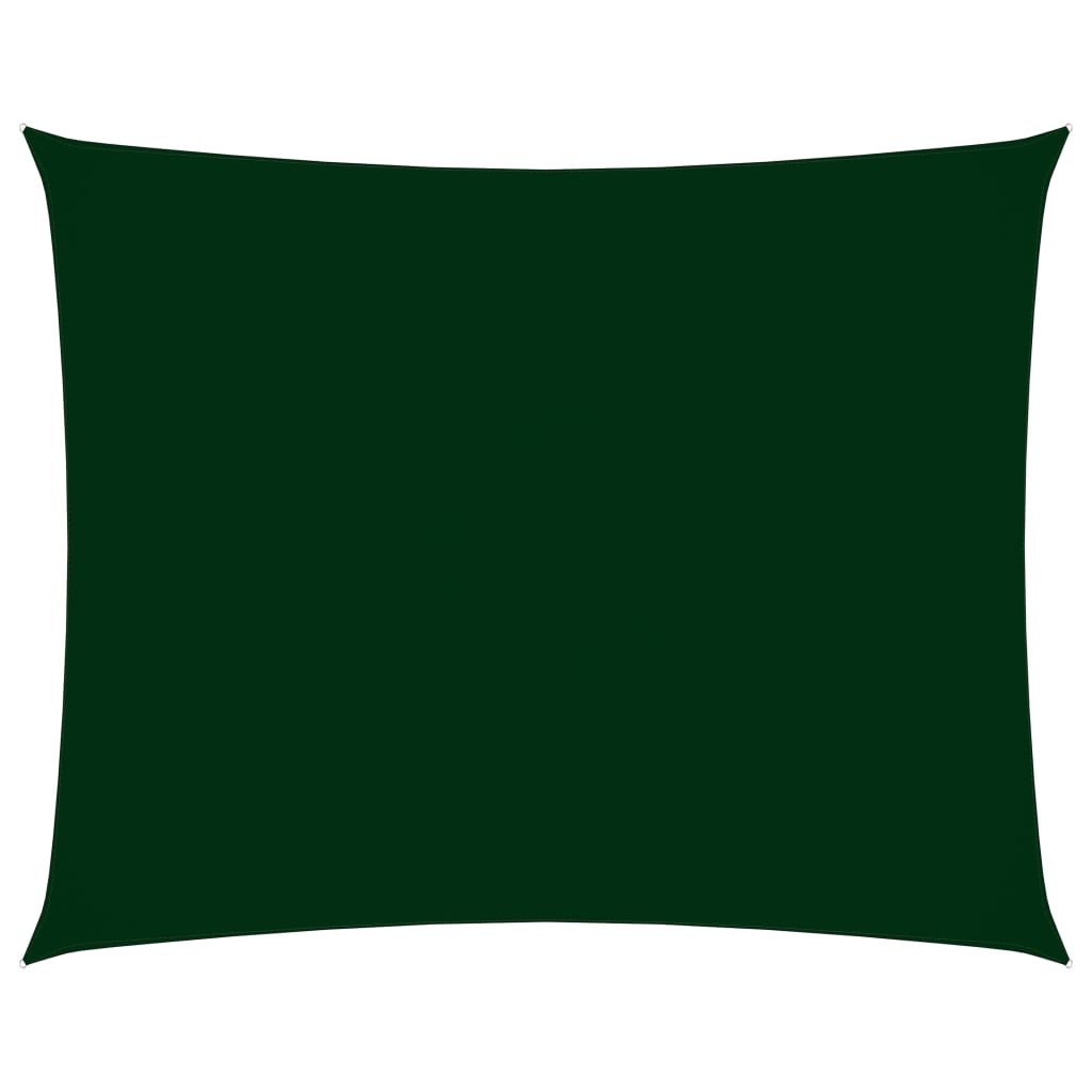 Zonnescherm rechthoekig 3,5x4,5 m oxford stof donkergroen