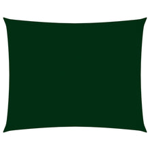 Zonnescherm rechthoekig 3,5x4,5 m oxford stof donkergroen