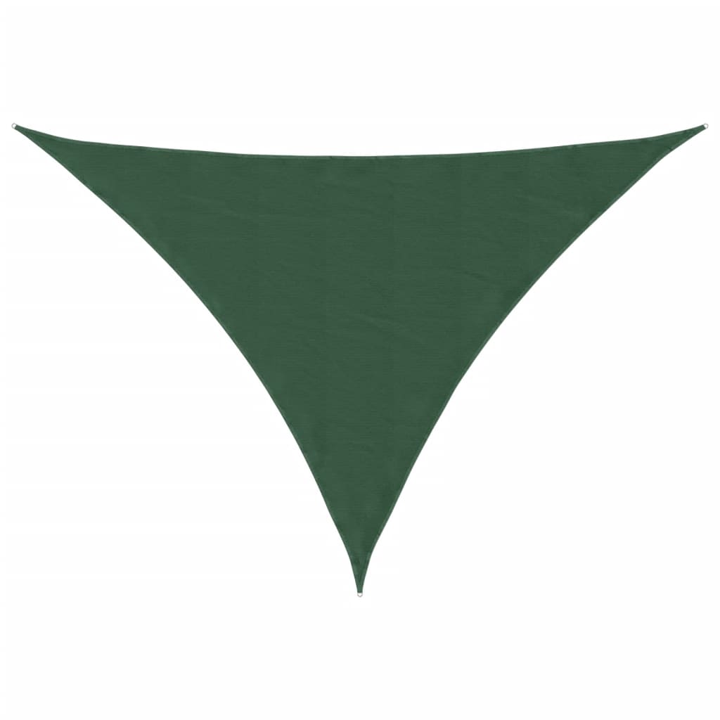 Zonnescherm Driehoekig 3,5X3,5X4,9 M Oxford Stof Donkergroen