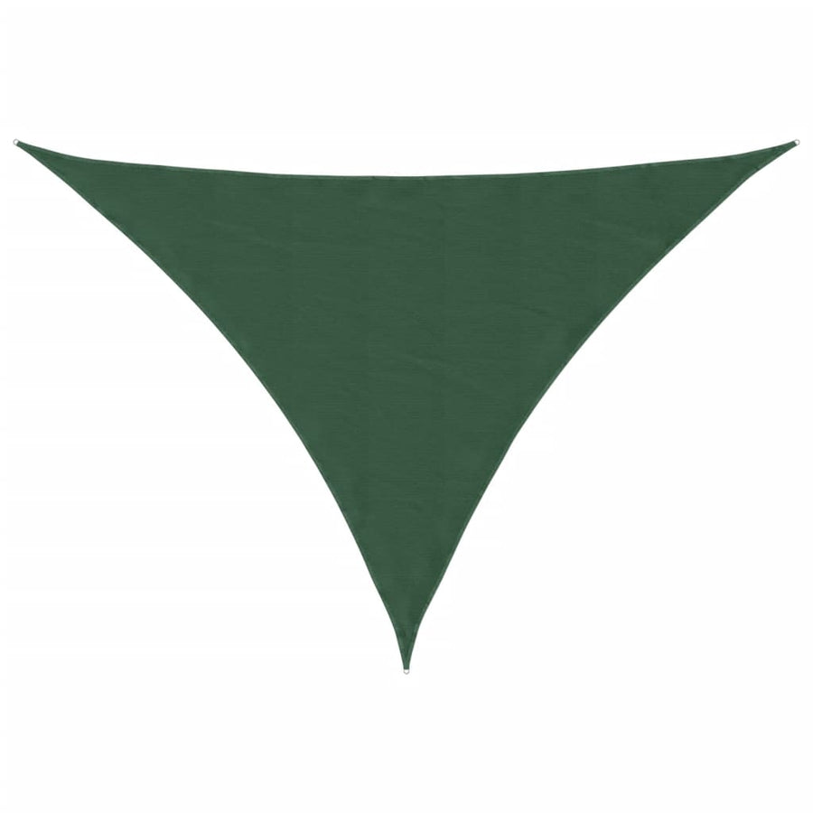 Zonnescherm Driehoekig 3,5X3,5X4,9 M Oxford Stof Donkergroen