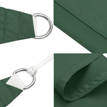 Zonnescherm Driehoekig 3,5X3,5X4,9 M Oxford Stof Donkergroen