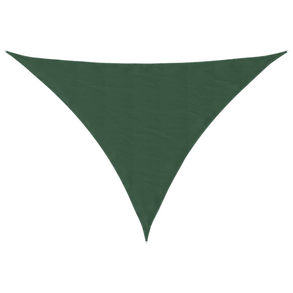 Zonnescherm Driehoekig 4X5X5 M Oxford Stof Donkergroen Donkergroen 4 x 5 x 5 m