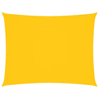 Schaduwdoek rechthoekig 6x8 m geel oxford stof