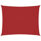 Schaduwdoek rechthoekig 2x3,5 m rood oxford stof