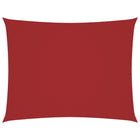 Zonnescherm 3,5x5 m rechthoekig rood oxford stof