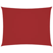 Zonnescherm 3,5x5 m rechthoekig rood oxford stof