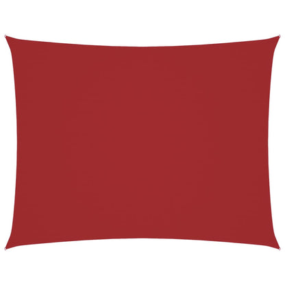 Zonnescherm Rechthoekig 3,5X5 M Oxford Stof Rood 3.5 x 5 m