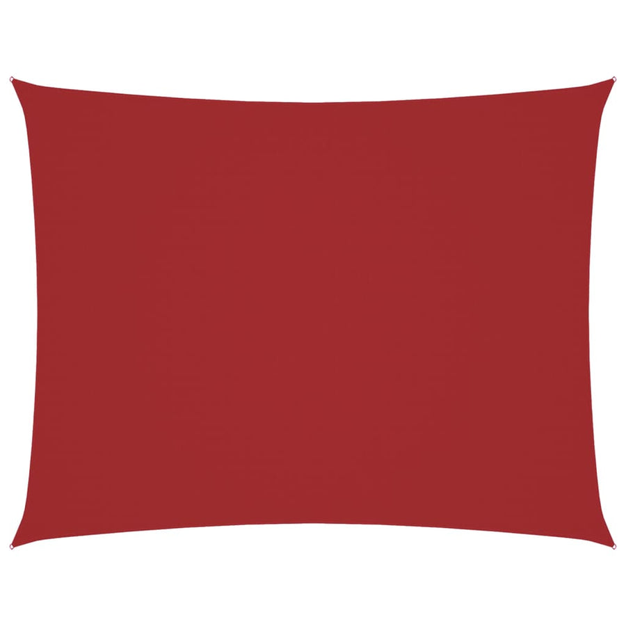 Zonnescherm Rechthoekig 3,5X5 M Oxford Stof Rood 3.5 x 5 m
