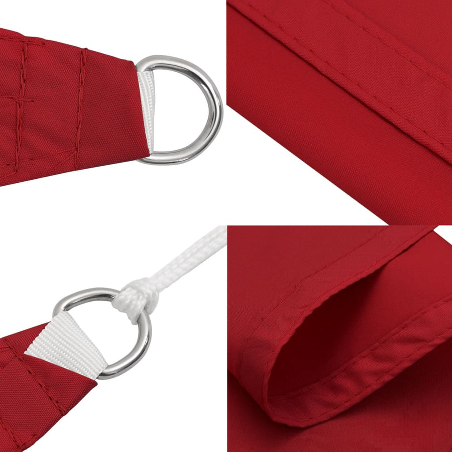 Zonnescherm Rechthoekig 3,5X5 M Oxford Stof Rood 3.5 x 5 m