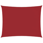 Schaduwdoek rechthoekig 6x8 m rood