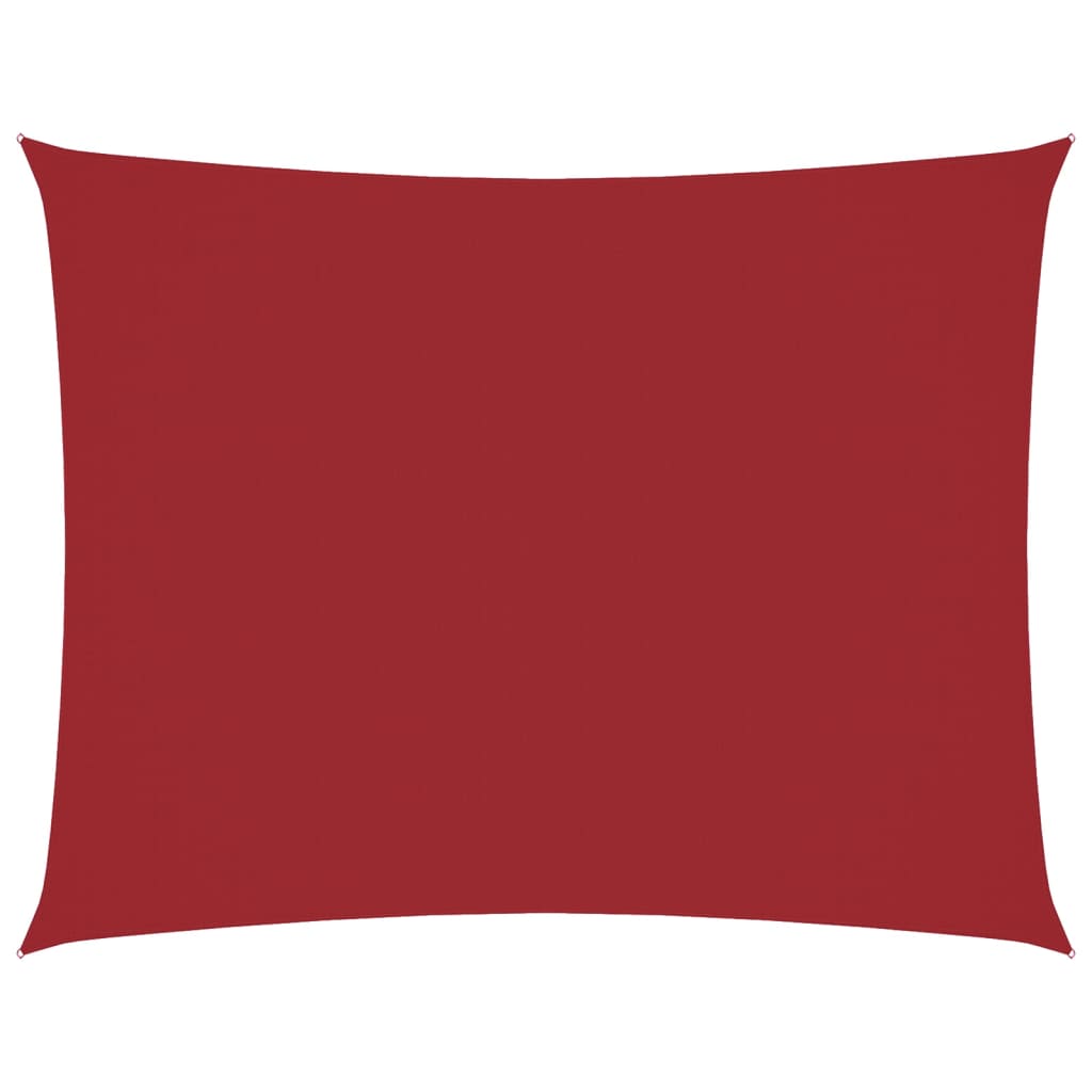 Schaduwdoek Rechthoekig Oxford Stof Rood 6 x 8 m