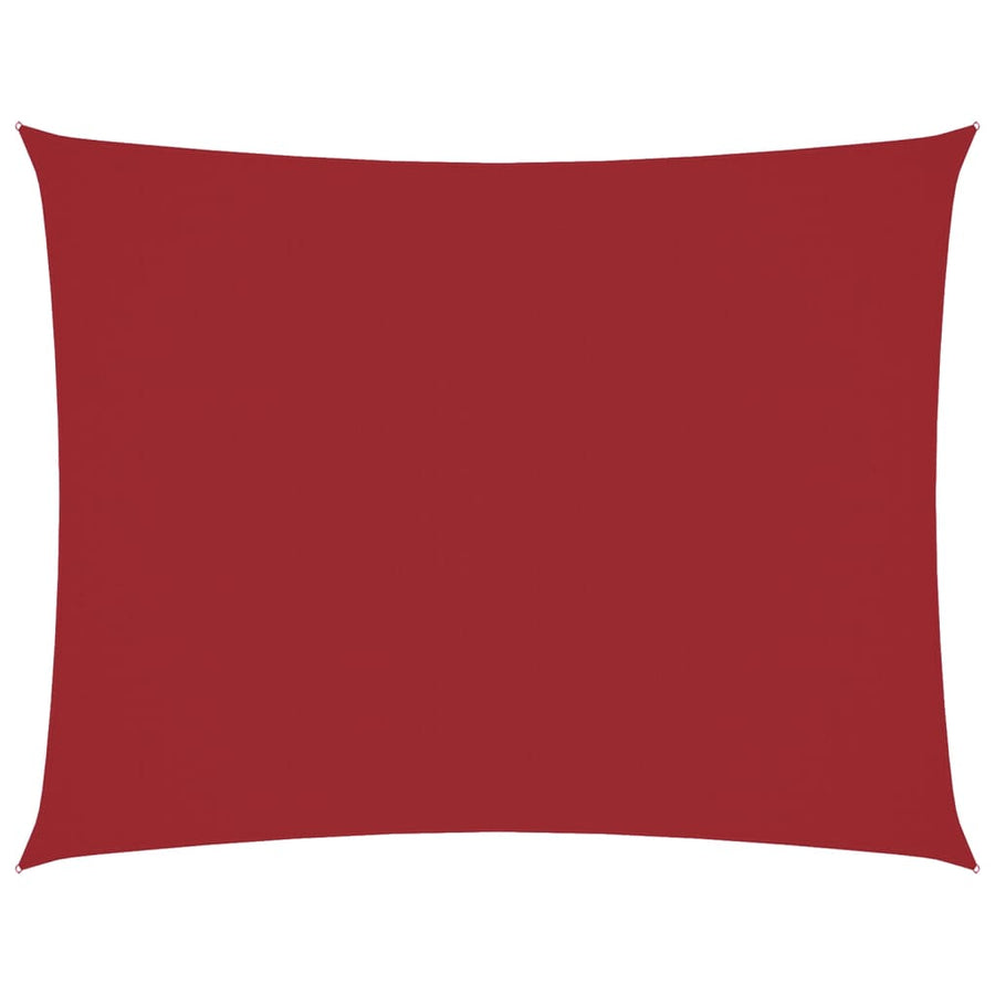 Schaduwdoek Rechthoekig Oxford Stof Rood 6 x 8 m