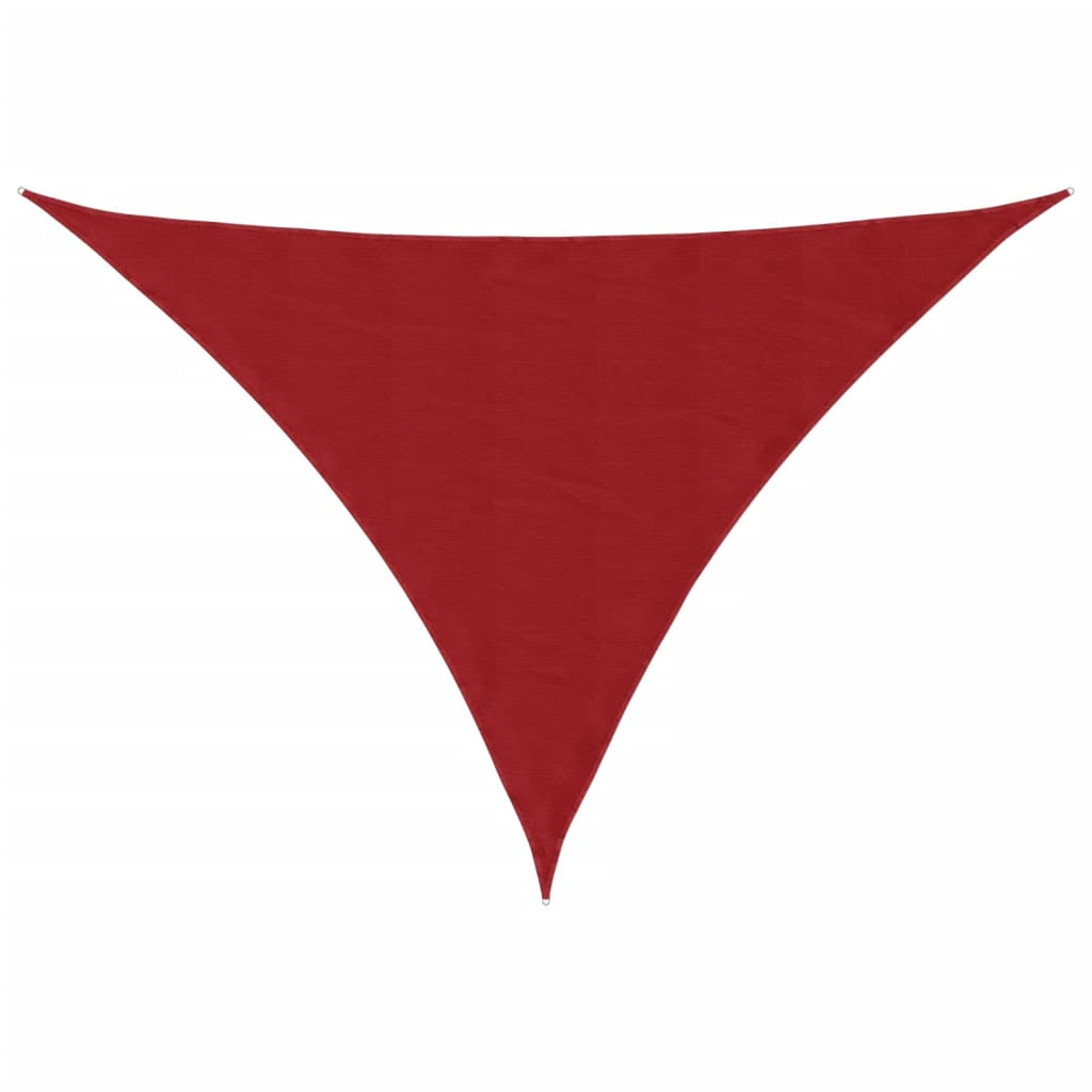 Schaduwdoek Driehoekig Oxford Stof Rood 3 x 4 x 4 m
