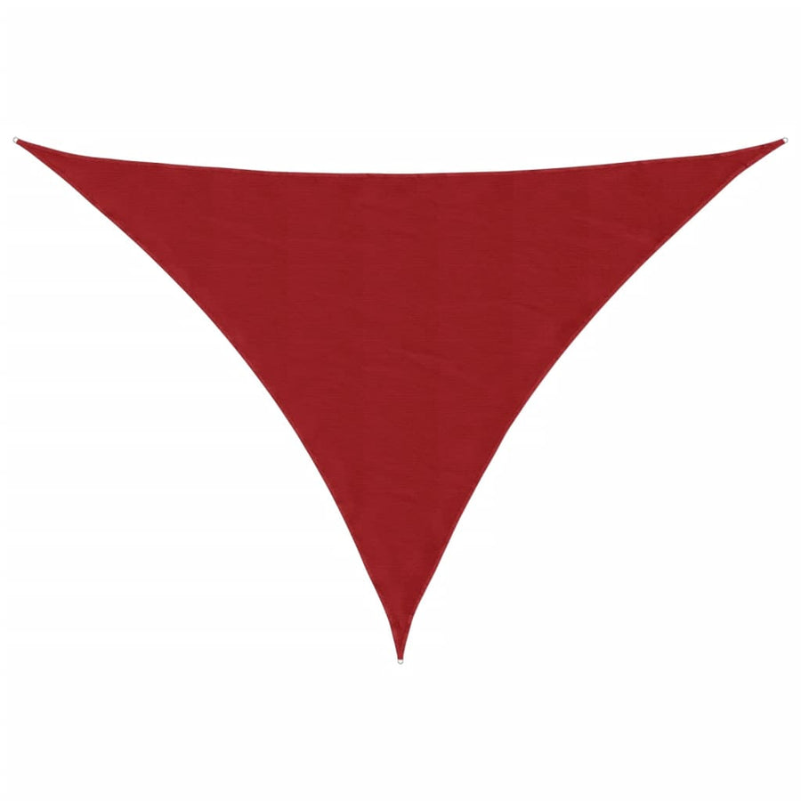 Schaduwdoek Driehoekig Oxford Stof Rood 3 x 4 x 4 m