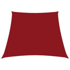 Zonnezeil Trapezium Oxford Stof 3/5 x 4 m Rood