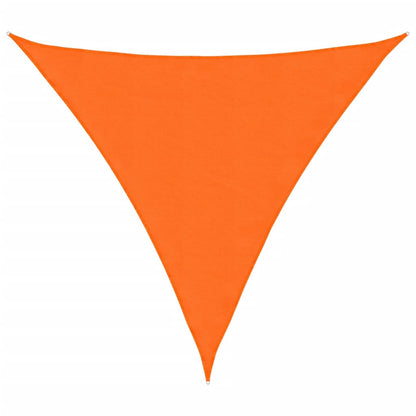 Zonnescherm Driehoekig Oxford Stof Oranje 4 x 4 x 4 m