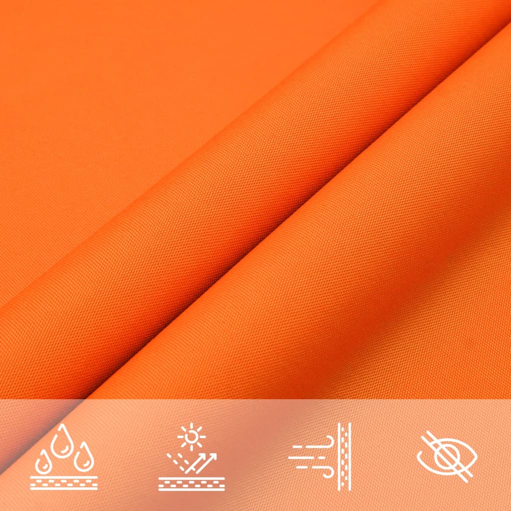 Zonnescherm Driehoekig Oxford Stof Oranje 4 x 4 x 4 m
