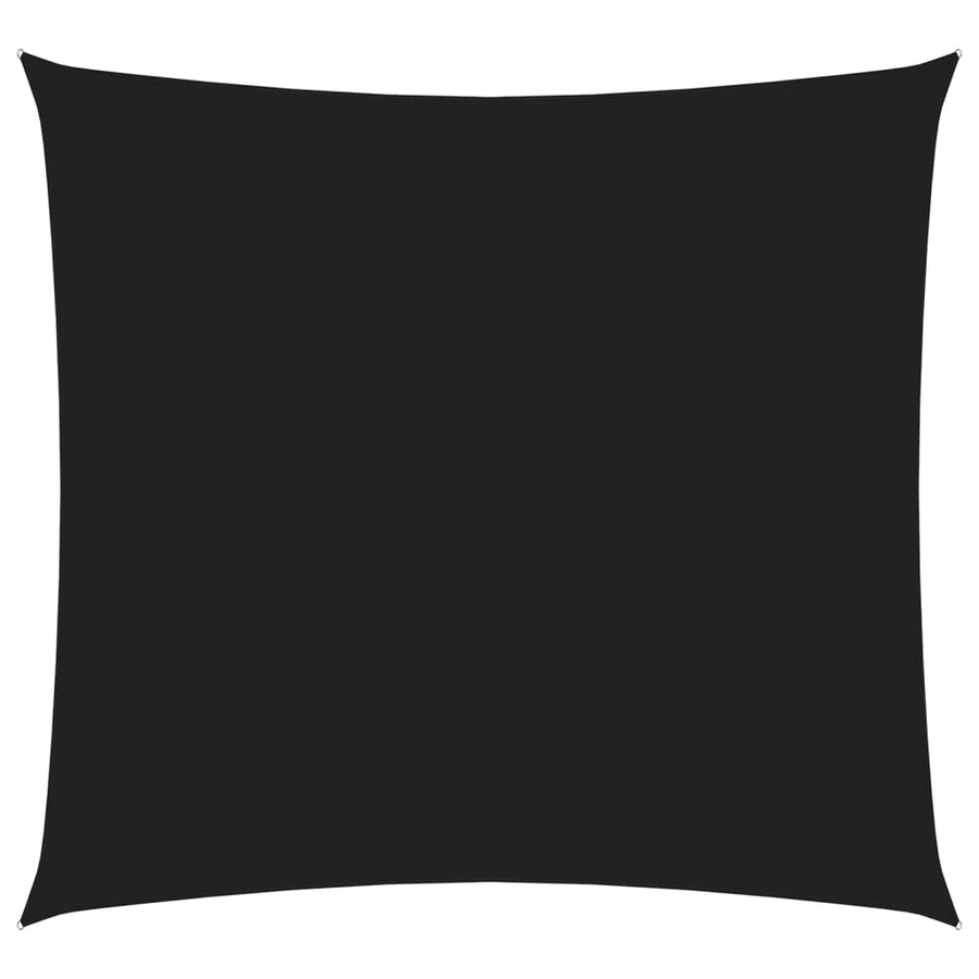 Zonnescherm vierkant 2,5x2,5 m oxford stof zwart 2.5 x 2.5 m Zwart