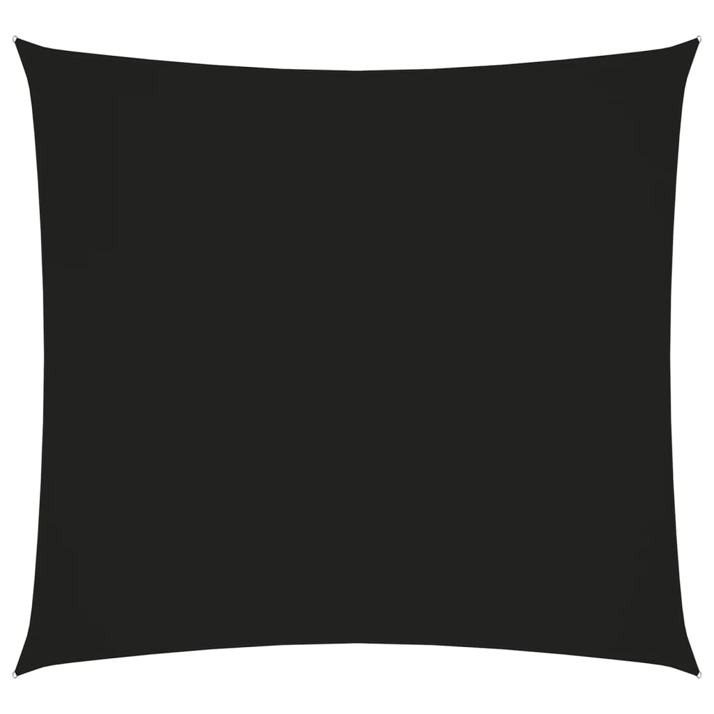 Zonnescherm vierkant 3,6x3,6 m oxford stof zwart 3.6 x 3.6 m Zwart