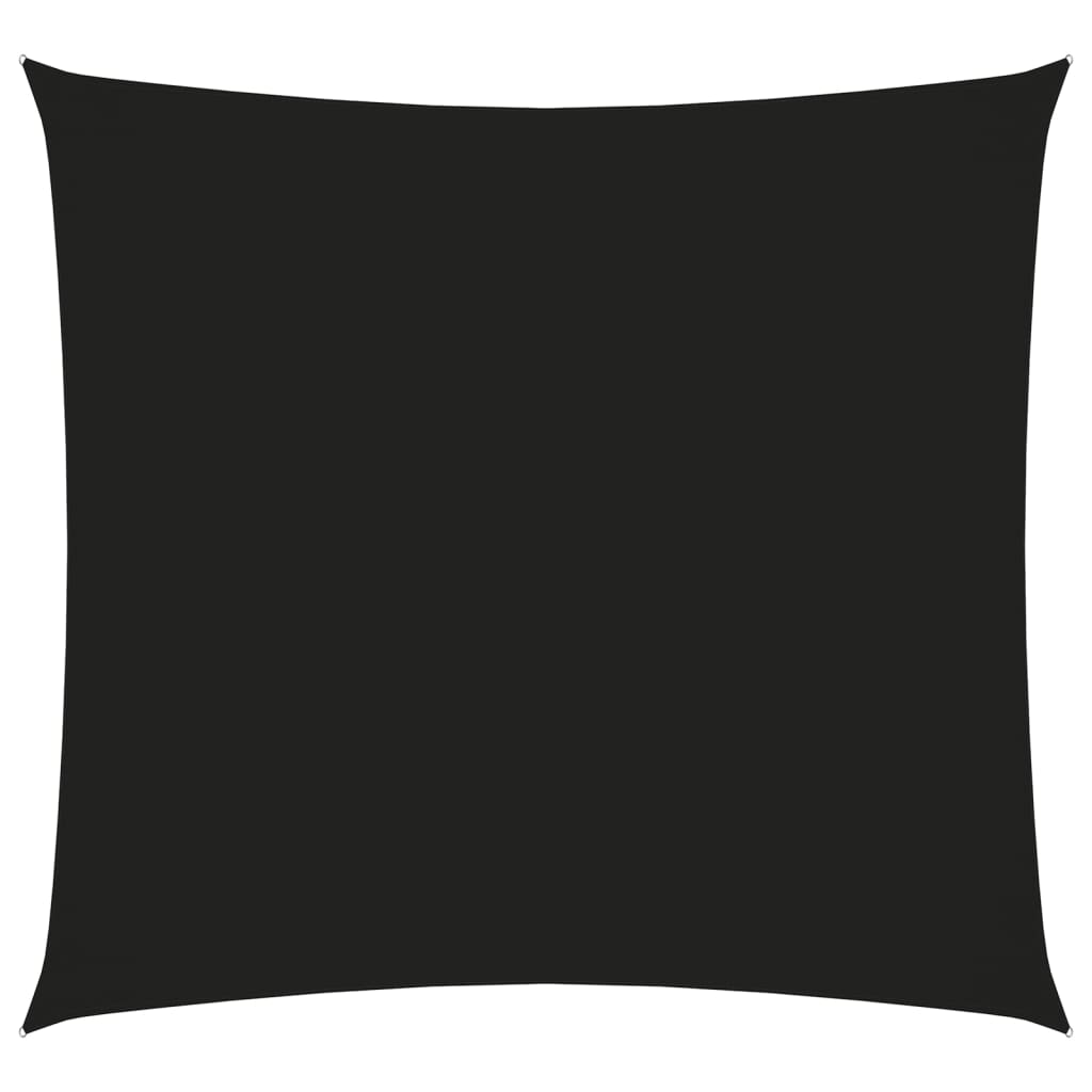 Zonnescherm vierkant 6x6 m oxford stof zwart 6 x 6 m Zwart