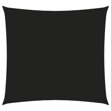 Zonnescherm vierkant 6x6 m oxford stof zwart 6 x 6 m Zwart