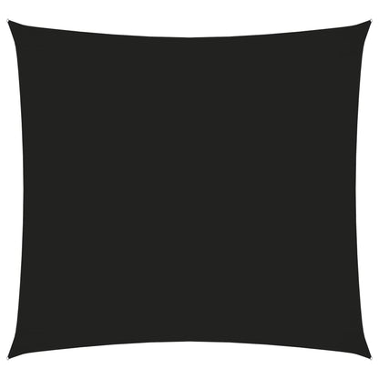 Zonnescherm vierkant 6x6 m oxford stof zwart 6 x 6 m Zwart