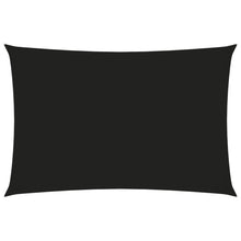 Zonnescherm Rechthoekig Oxford Stof Zwart 2 x 4 m