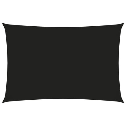 Zonnescherm Rechthoekig Oxford Stof Zwart 2 x 4 m