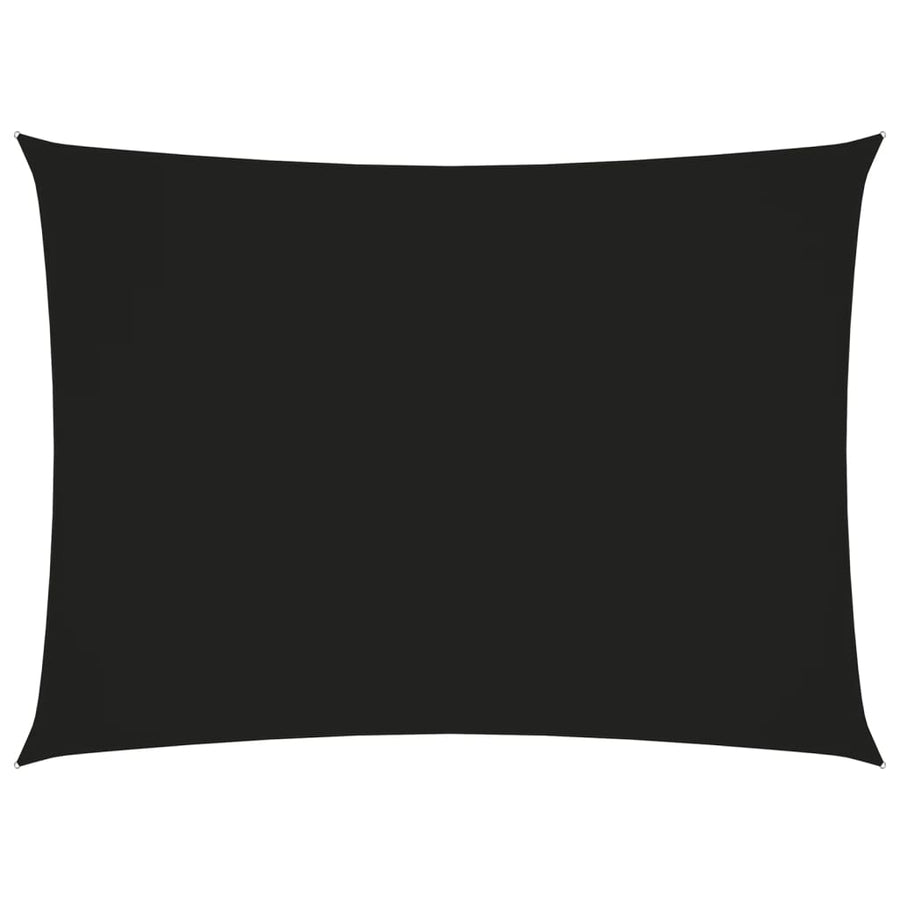 Zonnescherm Rechthoekig 2,5X4 M Oxford Stof Zwart 2.5 x 4 m