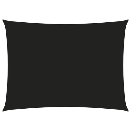 Zonnescherm Rechthoekig 3X4,5 M Oxford Stof Zwart 3 x 4.5 m